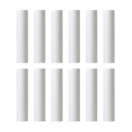 Ciata - 12 Pack - 6 inch White Plastic Candle Covers with 13/16 inch Inside Diameter and 7/8 inch Outside Diameter (6 inch, White)