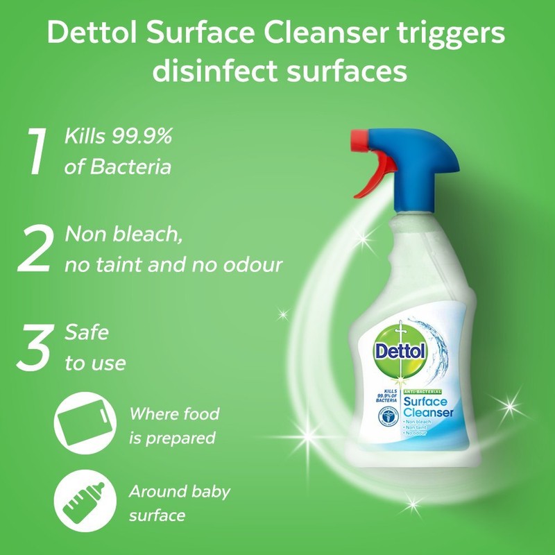 Reckitt Benckiser Dettol Anti Bacterial Surface Cleanser 500 ml