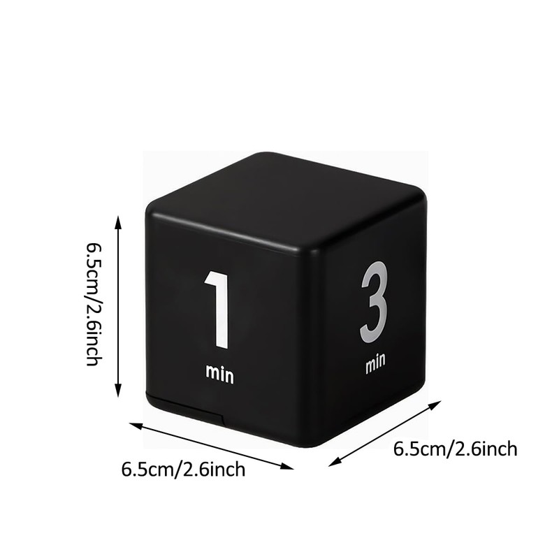 Mobxpar Digitaler Cube Timer, Zeitwürfel, Stoppuhr, Kinder-Timer, Übungs-Timer, Workout-Timer und