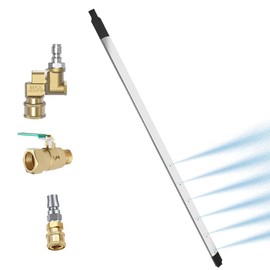 Pcmursal 47 Inch Car Radiator Cleaning Wand, Radiator Cleaner Wand for Automotive Radiators, Condensers, Hvac & Heavy Machinery, Max 4500PSI Pressure Washer, Dual-Use Water/Air