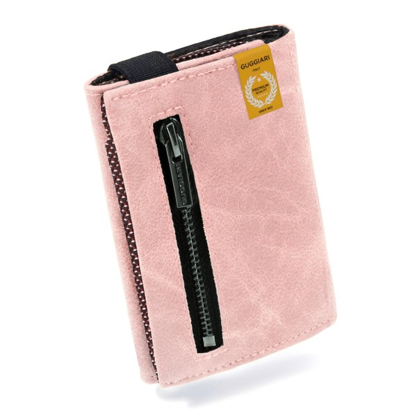 GUGGIARI® Slim Wallet with Coin Compartment Made of Microfibre Jacquard
