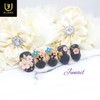 Flower Road Only Handmade Nail Tips - Long Coffin /