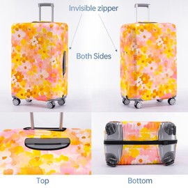 TRAVELKIN Luggage Covers For Suitcase Tsa Approved,Suitcase Cover Protector Fit 29-32 Inch Luggage