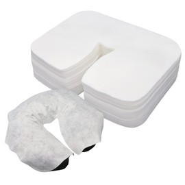 200pcs Disposable Face Cradle Covers for Massage Tables, Xiaozhifu Massage Face Covers Disposable Face Rest Covers,Soft Breathable Face Rest Covers for Massage Bed,14.17 x 10.6 inches/ 36 x 27cm