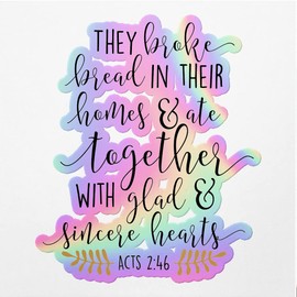 Holographic Decal Stickers of Acts 2-46 Premium Waterproof Vinyl Decal Stickers for Laptop Phone Accessory Helmet Car Window Mug Tuber Cup Door Wall Decoration NVCVER3g19420HO