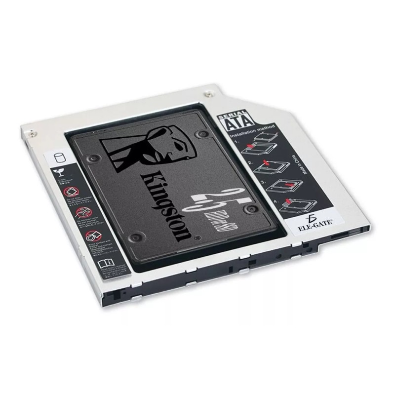 EGTMA 2 Piezas Adaptador Laptop Caddy Disco Duro Sata 2.5