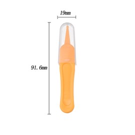 YIUIRUOI 4 Pieces of Cleaning Tweezers with Round Plastic Tips Used for Cleaning Ear Canals, Nasal Passages, and Umbilical Dirt.