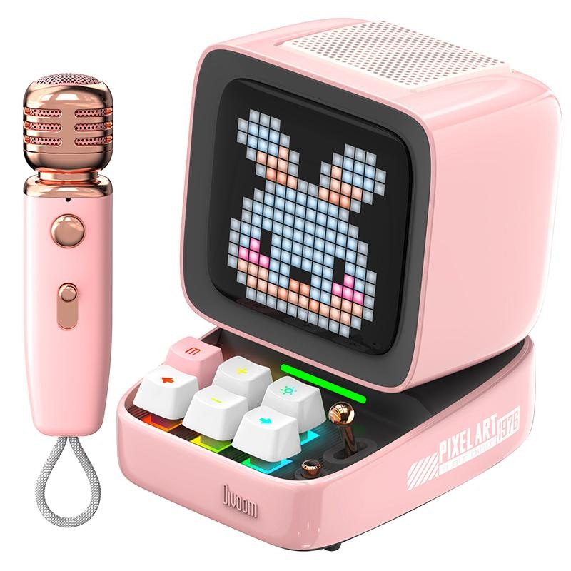 Divoom Ditoo-Mic Mini Karaoke Machine Pixel Art Bluetooth Speaker -