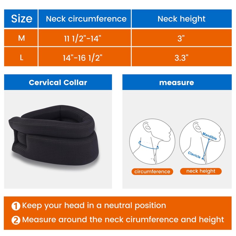 Willcom Neck Brace -Foam Cervical Collar - Soft Neck Support