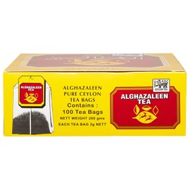 Alghazaleen Pure Ceylon Black Tea Bags 100 x 2g Tea Bags in Box