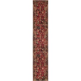 Unique Loom Saturn Collection Area Rug - Ion (2' 2" x 12' Runner, Burgundy/ Beige)