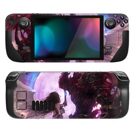PlayVital Full Set Protective Skin for Steam Deck LCD & OLED, Custom Stickers Vinyl Decal Cover for Steam Deck OLED - Angel's Grace