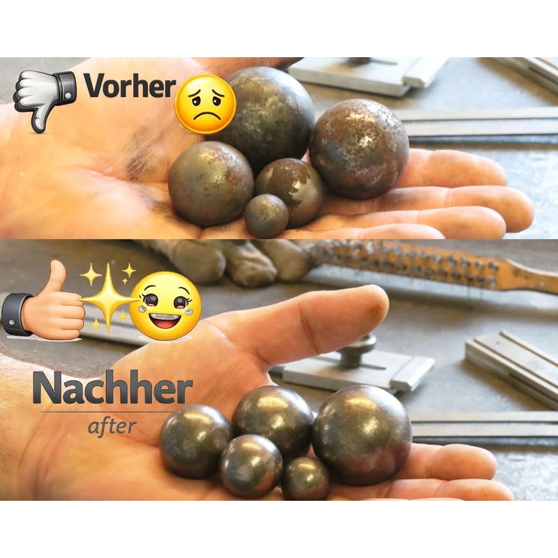 UHRIG 10 x solid iron balls, solid steel balls, each