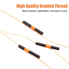 DONGKER Fishing Thread Stopers, 100 Pieces Fishing Float Stopper with Beads, Fishing Line Stoppers Float Stoppers for Fishing Line or Crappie Fishing in Saltwater