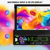 Single Din Wireless CarPlay Stereo: 7 Inch Motorized Flip Out