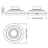 FUJIE 1 x Foot Pedal Switch Black Round Cable Foot