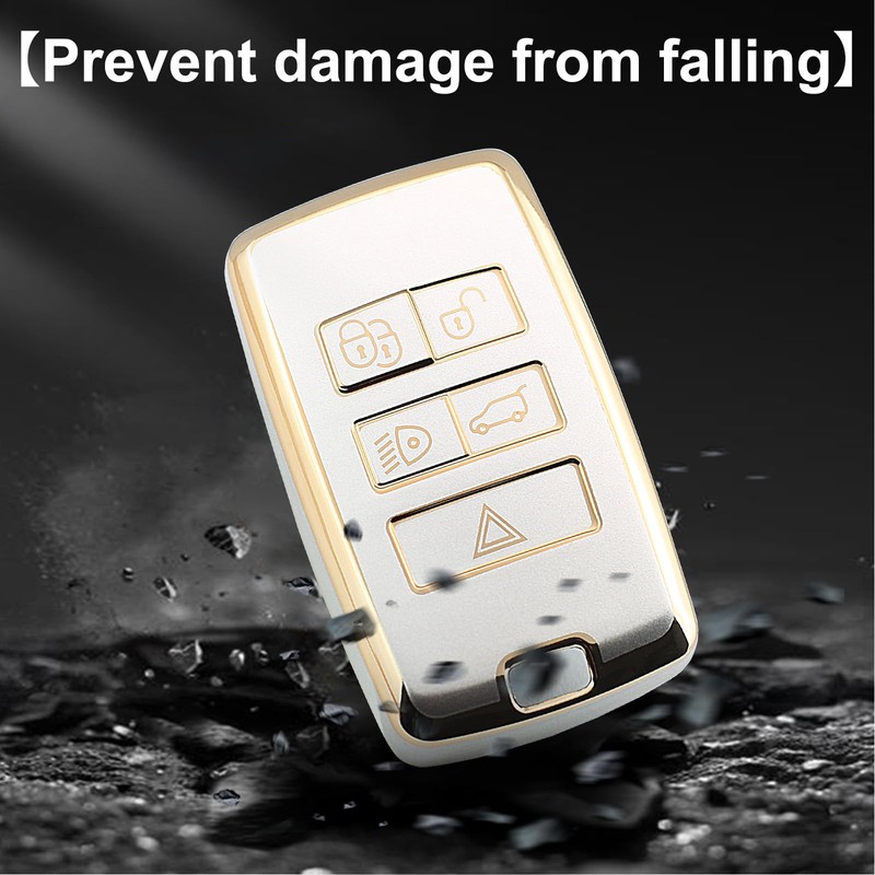 QIULIFAN Key Cover TPU Key Case with Keyring for Range