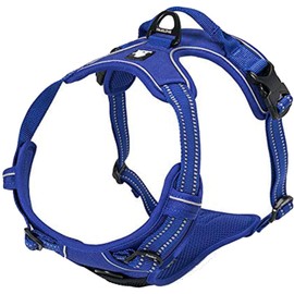 TRUE LOVE Adjustable No-Pull Dog Harness Reflective Pup Vest Harnesses Comfortable Control Brilliant Colors Truelove TLH5651(Royal Blue,S)