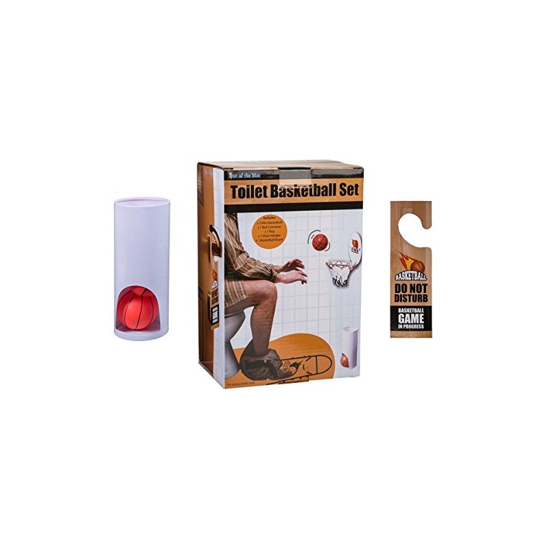Out of the blue Toiletten-Basketball-Set, Plastik, Orange, 88 x 66