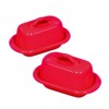 Chantal Mini Butter Dish Set of 2 (Red)