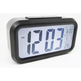 Gadiz Reloj Digital Alarma Numeros Grandes Negro Fechador Luz Led