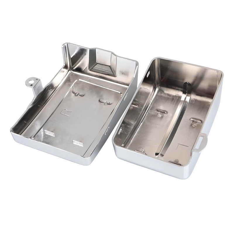 Unbranded Chrome Battery Box Side Cover For Harley Dyna Street
