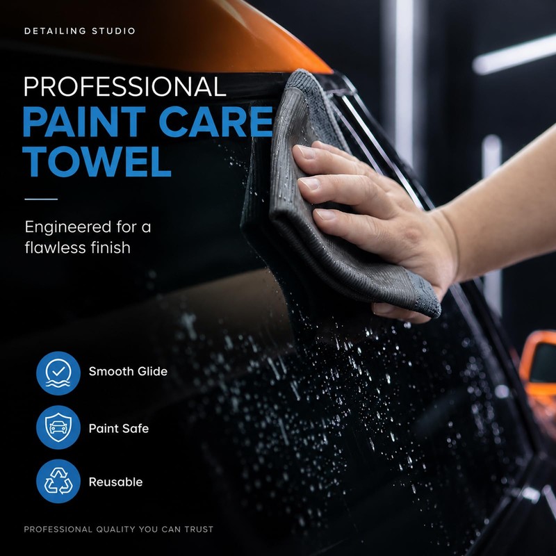 FarTryGo 3 Pack Micro-Rib Clay Towel for Auto Detailing, Fine