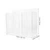 iplusmile Face Mask Dispenser 3 Grid Acrylic Glove Box Holder