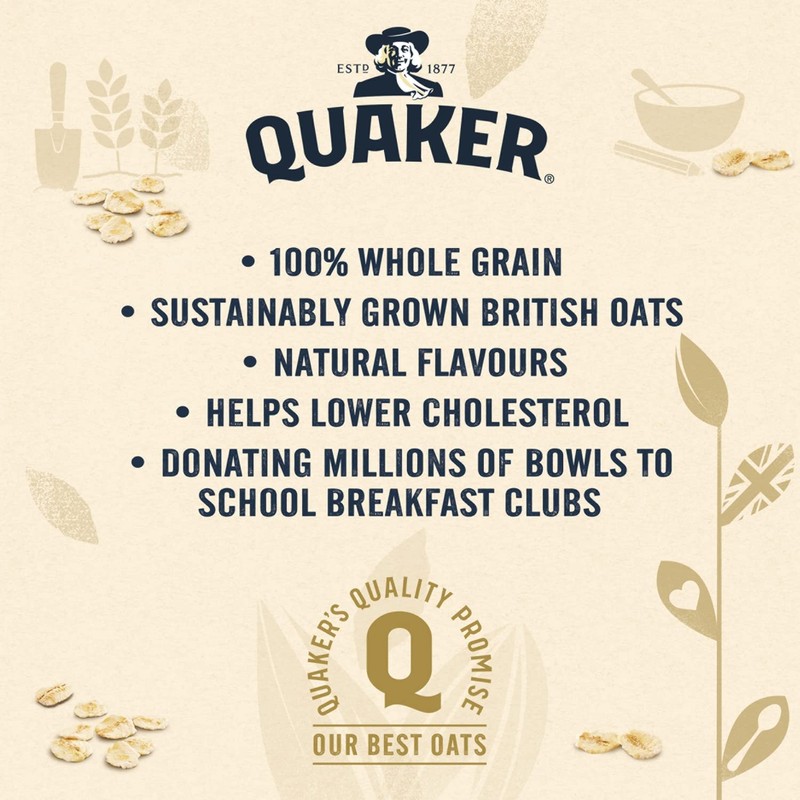 Quaker Oat So Simple Golden Syrup Porridge, 10 x 36g