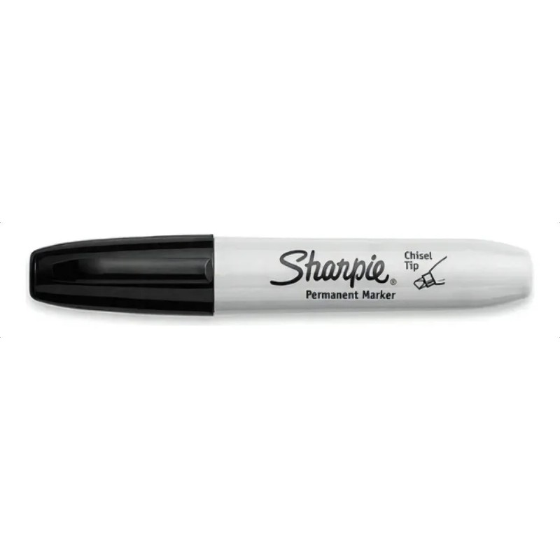 Marcadores Sharpie Punta Gruesa Cincel Chisel Negro Con 12