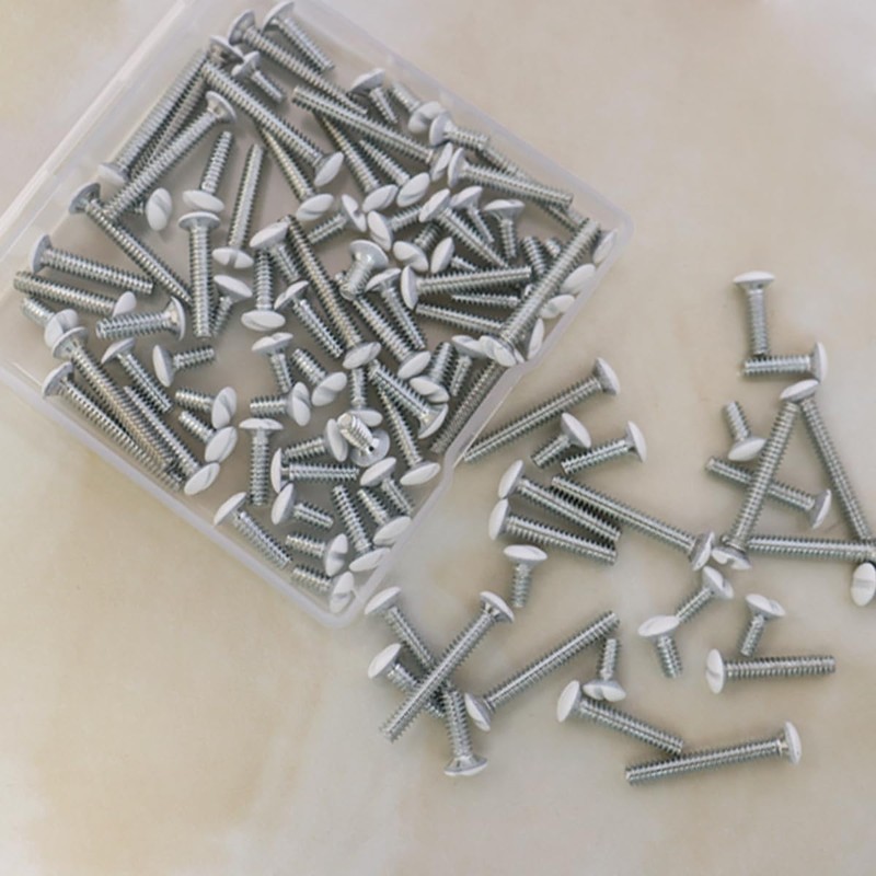 100 Pcs Wall Plate Screws, Outlet Plate Screw, 4 Length,
