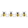 4Pcs Ladybug Wall Decor Lady Bug Ornament Wrought Iron Insect