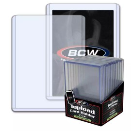 BCW NEW (4 x 10) 40- 3x4 BCW 7mm 240 pt. Toploaders -Sport/Trading
