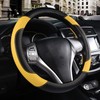 Leather Car Steering Wheel Cover, Non-Slip Car Wheel Cover Protector