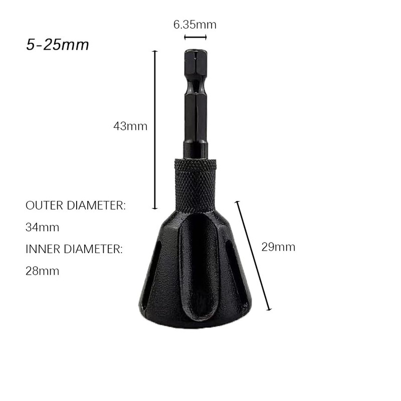 GUDINGHENG Deburring Drill Bit Tool, Threaded Round-Corner Deburring and Chamfering