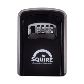 Squire Locks Key Keeper Combi-Bolt Rustproof Recordable Combination Padlock, Gray with Black