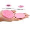60 Count Facial Sponges Compressed Face Sponge Natural Cleaning Sponge