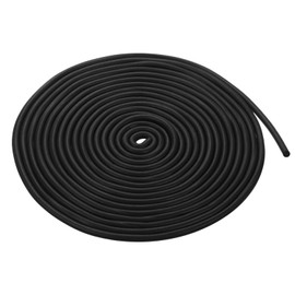 sourcing map Foam Rubber Weather Seal Strip, 8mm(5/16") Diameter 8 Meters (26.24Ft) Long Round EPDM Rubber for DIY Gasket, Warehouse, Pads, Foam Tubing, Crafts