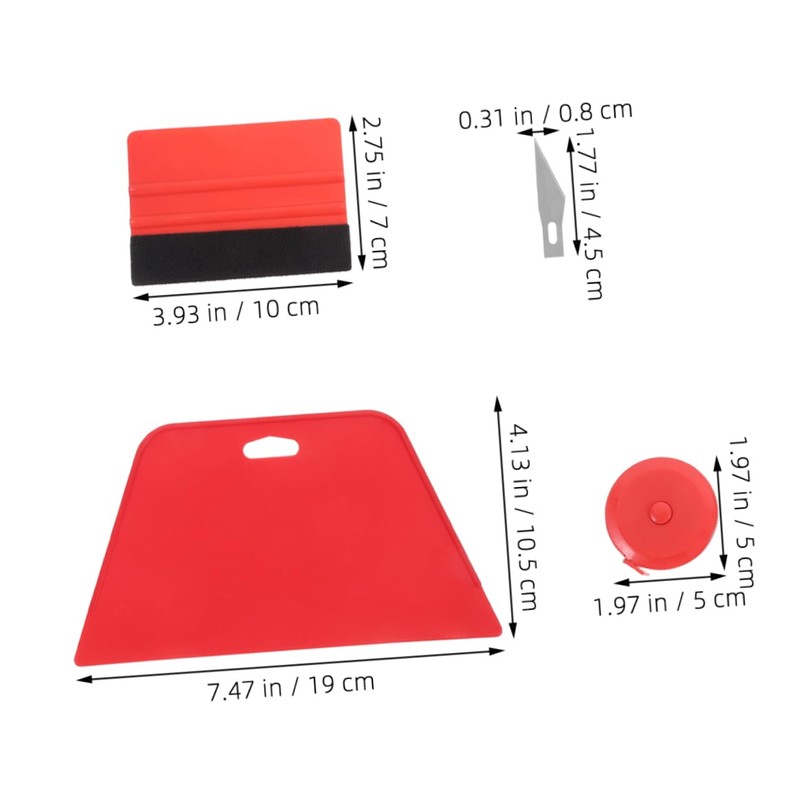 WOONEKY Wallpaper Smoothing Tool Kit 10pcs Set Wallpaper Squeegee Car