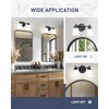 kudos Black Bathroom Light Fixtures Over Mirror, 21 Inch 3-Light
