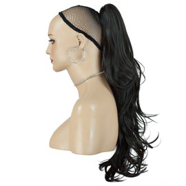 Ponytail Claw Clip - Dark Brown - Flick - 22in / 56cm - 200g - Reversible - Heat Resistant Hair Extension