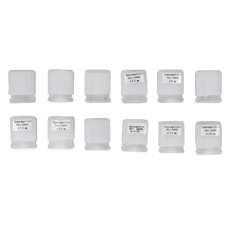 12PCS ER11 Collet High Accuracy Spindle Spring Chuck Set for