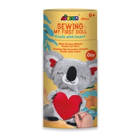 Avenir DIY Sewing Kit for Beginner Kids Arts & Crafts Soft Toy My First Craft Set Includes Penguin with Heart Instructions & Plush Felt Materials for Learn to Sew, Embroidery for 6 Years