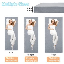 TokSay Memory Foam Camping Mattress - Portable Roll Up Sleeping Pad for Car, Tent, Cot & Floor - Waterproof, Comfortable & Compact with Travel Bag