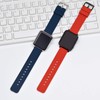 WOCCI 18mm Silicone Watch Band with Gold Buckle, Soft Rubber