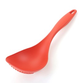 KAI KAI KITCHEN DH8165 Tabletop Pot, Convenient for Serving Spoon, For Caring Out Ribbing, Dishwasher Safe, Red, Made in Japan