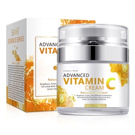 Vitamin C Cream, Whitening Cream, Vitamin Cream, Freckle Cream, Moisturising Night Cream, Anti-Ageing Face Cream, with Vitamin C, for Firmer Skin (50 ml)