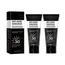 Pack of 2 Silk Hydration Protective Sun Lotion, Insulating Cream, Physical Sunscreen, Long-Lasting, Face and Body, Mild Nourishing, Protective and Insulating, Suitable for All Skin Types