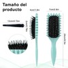 3 PCs Peine para peinar el cabello rizado, Cepillo para