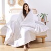 ROSGONIA Comforter Full Size for Girls Boys Teens White, 3pcs